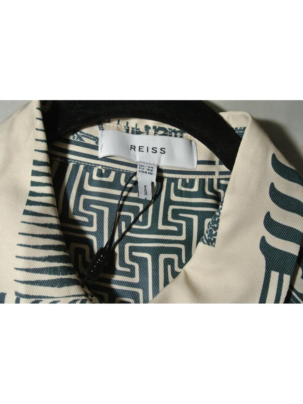 NEW, Reiss Women's Kirby Light Ground Ditsy Midi Dress in Green Sz 10 #MD1586 - Picture 8 of 10
